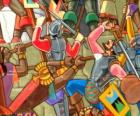 Inca mücadele savaşçılar